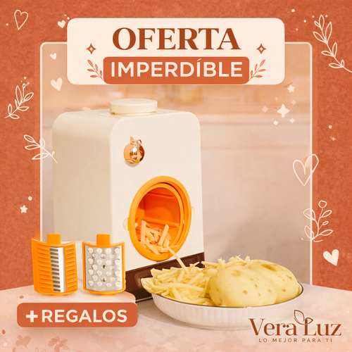 Cortador Automático SmartSlice™ de Acero Inoxidable con Corte Rápido + 3 Cuchillas de Regalo